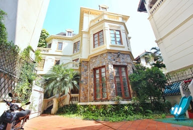 Stunning villa with large yard and garden in To Ngoc Van st, Tay Ho, Ha Noi